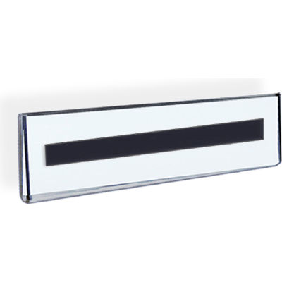 Azar Displays 129918, Vertical Sign Holder/Nameplate Magnetic Tape, 8-1/2"W x 3/16"D x 2-1/2"H - Pkg Qty 10