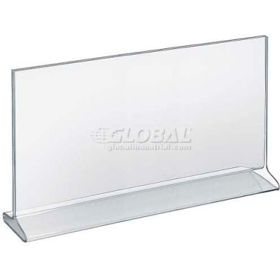 Global Approved 142713 Horizontal Top Load Acrylic Sign Holder, 14" x 8.5"