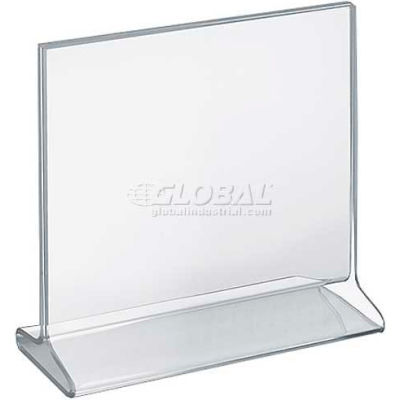 Global Approved 142717 Horizontal Top Load Acrylic Sign Holder, 8.5" x 8.5"