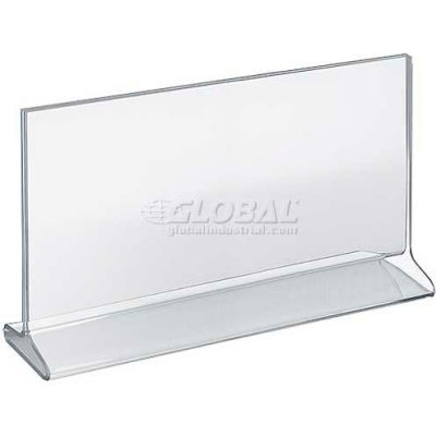 Global Approved 142718 Horizontal Top Load Acrylic Sign Holder, 11" x 7"