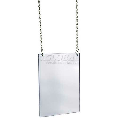 Global Approved 172708 Acrylic Hanging Poster Frame, 11" x 17", Acrylic ,1 Piece