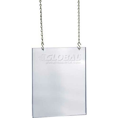 Global Approved 172737 Acrylic Hanging Poster Frame, 17" x 22", Acrylic ,1 Piece