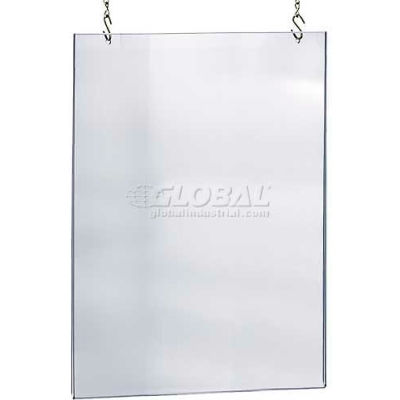 Global Approved 172740 Acrylic Hanging Poster Frame, 30" x 40", Acrylic ,1 Piece