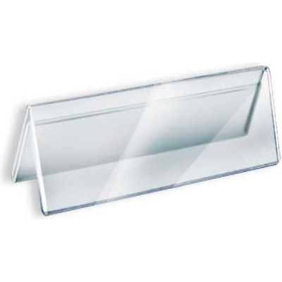 Global Approved 192805 Acrylic Two-Sided Nameplate, 8.5" x 3", Acrylic