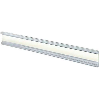 Global Approved 199601 Adhesive-Back C-Channel Nameplate, 6" x 1", Acrylic