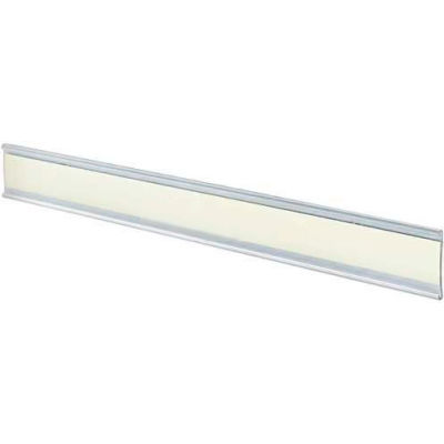 Global Approved 199606 Adhesive-Back C-Channel Nameplate, 11" x 1.5", Acrylic