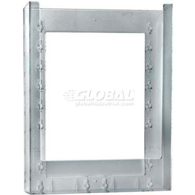 Global Approved 252330 Single Letter Wall Mount Brochure Holder 10-Pack 9.125" x 11.25"