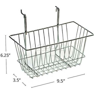 Global Approved 300620 Wire Basket 6 1/4"H Chrome