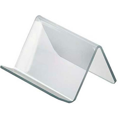 Global Approved 515410 Acrylic Easel W/ 1" Lip, 3.75" x 5", Acrylic