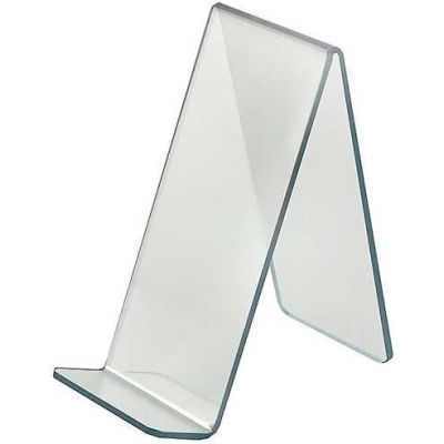 Global Approved 515435 Acrylic Easel W/ 1.75" Lip, 4" x 8.75", Acrylic
