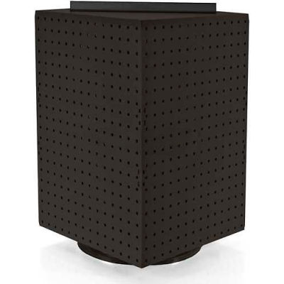 Global Approved 701414-BLK Interlocking Pegboard Countertop Display, 14" x 20", Black Solid ,1 Piece