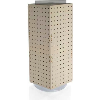 Global Approved 703385-ALM Interlocking Pegboard Countertop Display, 8" x 20", Almond ,1 Piece