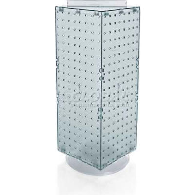 Global Approved 703385-CLR Interlocking Pegboard Countertop Display, 8" x 20", Clear ,1 Piece