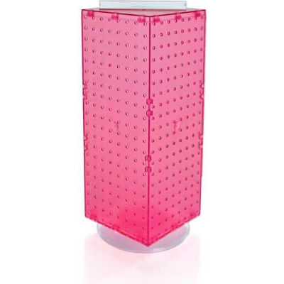 Global Approved 703385-PNK Interlocking Pegboard Countertop Display, 8" x 20", Pink ,1 Piece