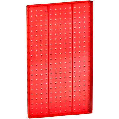 Global Approved 771322-RED Pegboard Wall Panel, 13.5" x 22", Red Opaque
