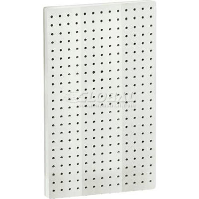 Global Approved 771322-WHT Pegboard Wall Panel, 13.5" x 22", White Solid
