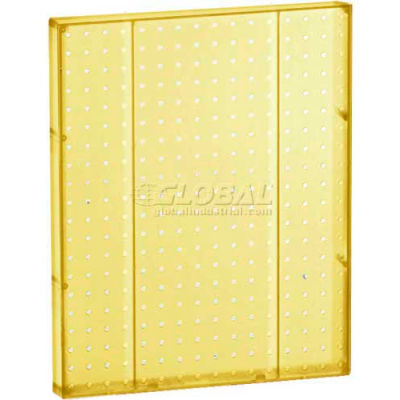 Global Approved 771620-YEL Pegboard Wall Panel, 16" x 20", Yellow Opaque