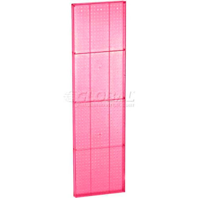 Global Approved 771660-PNK Pink Pegboard Wall Panel, 16" x 60"