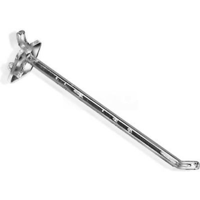 Global Approved 800006-C 6" Opaque Plastic Pegboard Locking Hook, Clear
