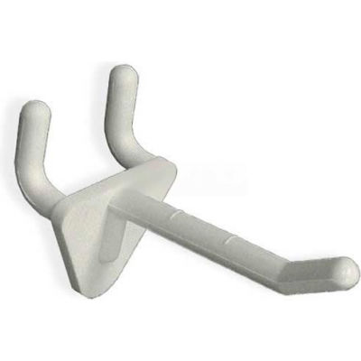 Global Approved 800072-WHT 2" Opaque Plastic Hook, White