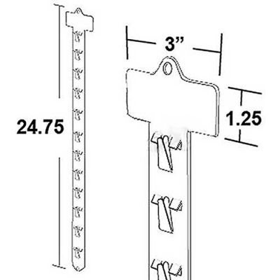 Global Approved 800222 12 Station Display Strips, Clear