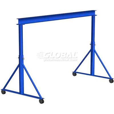 Gorbel® Adjustable Height Steel Gantry Crane, 20'W x 12'-15'H, 2000 Lb. Capacity