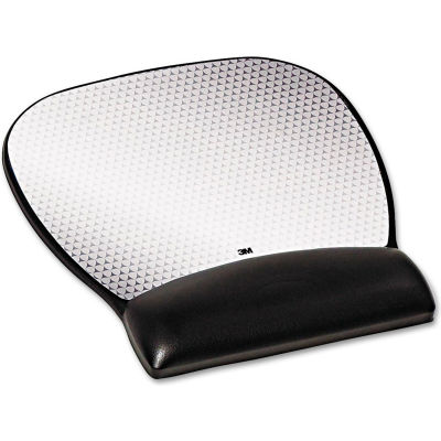 3M MW310LE Precise Mouse Pad with Gel Wrist Rest, Black