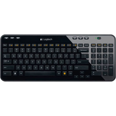 Logitech 920-004088 K360 Wireless Full-Size Keyboard, Black