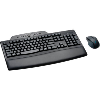 Kensington® 72403 ProFit® Wireless Comfort Desktop Keyboard and Mouse Set, Black