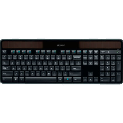 Logitech 920-002912 K750 Wireless Solar Keyboard, Black