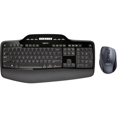 Logitech 920-002416 MK710 Wireless Desktop Keyboard and Mouse Set, Black