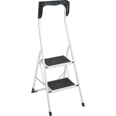 step ladder folding safety plus hailo steel ladders globalindustrial