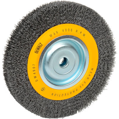 DeWALT® HighPerformance™ Bench Grinder Brush, DW4907, 8" Diameter, 5/8