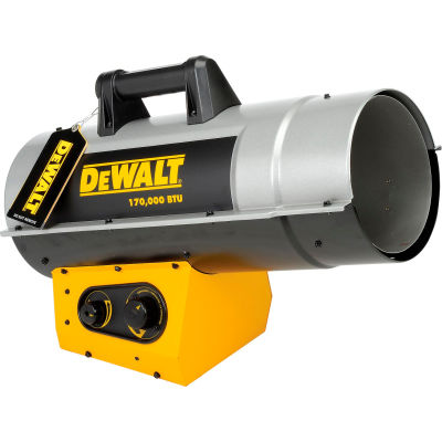 DeWALT® Portable Forced Air Propane Heater DXH170FAVT 125K to 170K BTU ...