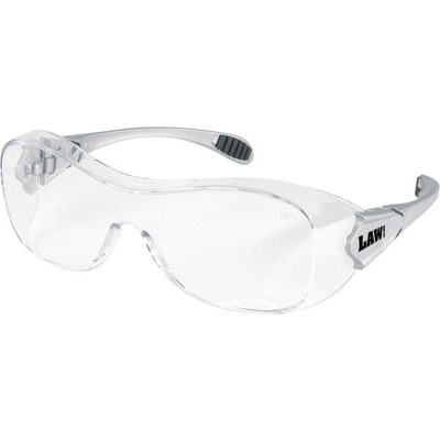 MCR Safety OG110AF Law® Over the Glasses Safety Glasses, Clear Anti-Fog Lens
