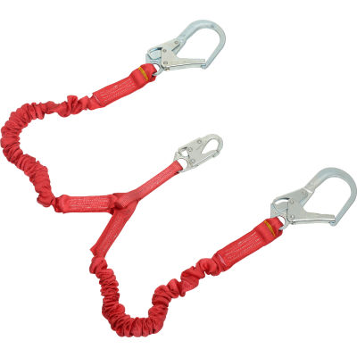 3M Protecta® 1340161 PRO Stretch Shock Absorbing Lanyard, 6'L, 130-310 Cap Lbs