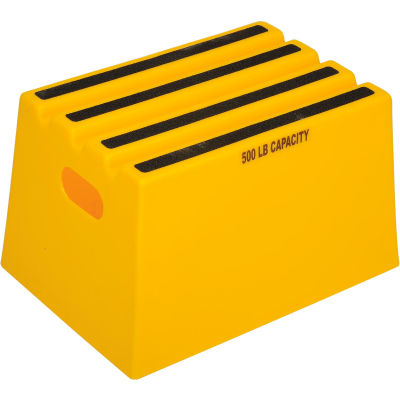 1 Step Plastic Step Stand - Yellow 13-3/4"W x 19-1/4"D x 11-3/4"H - ST18-14