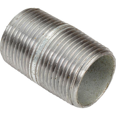 1 In X 2 In Galvanized Steel Pipe Nipple 150 PSI Lead Free
