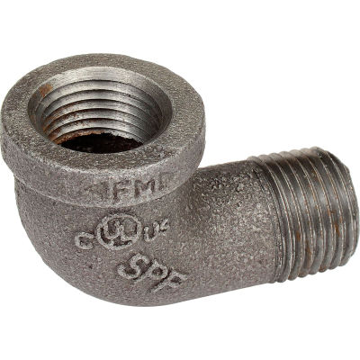 1/2 In. Black Malleable Street 90 Degree Elbow 150 PSI Lead Free