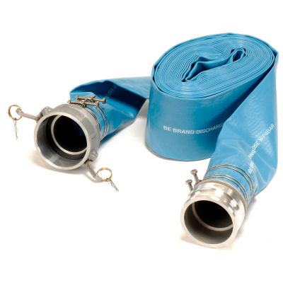BE Pressure Discharge Hose Kit, 4" Dia., 50'L, 55 PSI