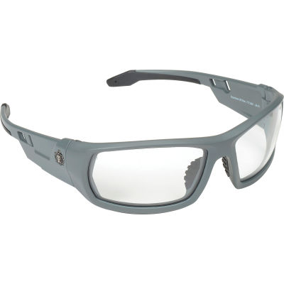 Ergodyne® Skullerz® Odin Safety Glasses W/Fog-Off, Clear AF Lens, Matte Gray Frame