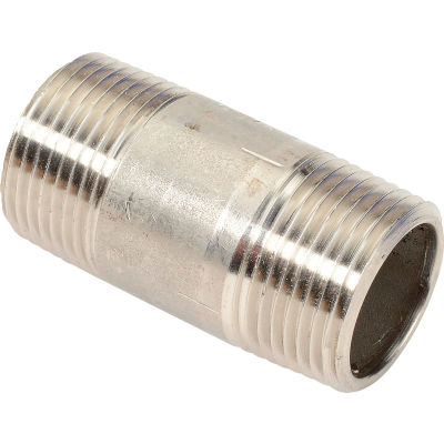 3/4 In. X 2 In. 304 Stainless Steel Pipe Nipple - 16168 PSI - Sch. 40 - Domestic