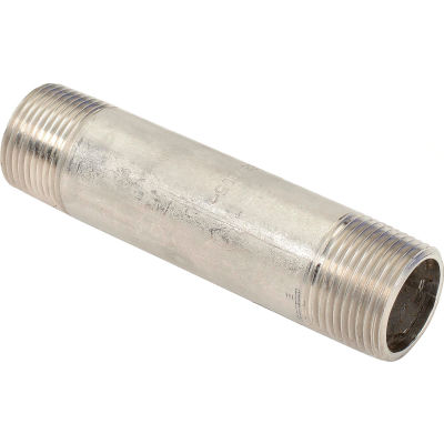 3/4 In. X 4 In. 304 Stainless Steel Pipe Nipple - 16168 PSI - Sch. 40 - Domestic