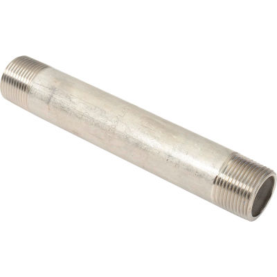 3/4 In. X 6 In. 304 Stainless Steel Pipe Nipple - 16168 PSI - Sch. 40 - Domestic