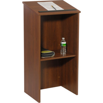Non-Sound Full Height Podium / Lectern-Mahogany
