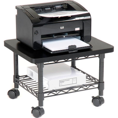 Safco® Products 5206BL Under-Desk Printer/Fax Stand - Black