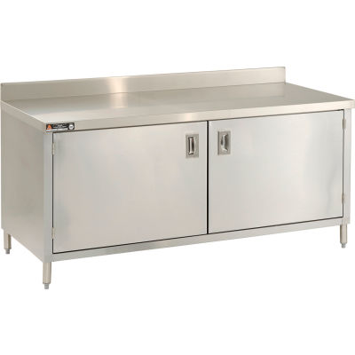 Cabinet Work Benches | Stainless Steel w/Hinged Doors | Aero ...