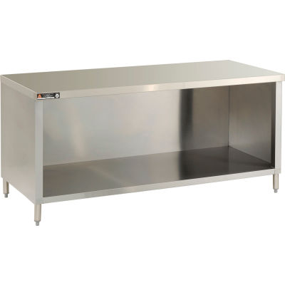 Aero Manufacturing 4TGO-30144 144"W x 30"D Economy Flat Top Cabinet, Enclosed Base, Galv.