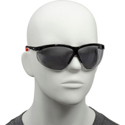 Uvex® S3301HS Genesis XC Safety Glasses, Black Frame, Gray HS Lens