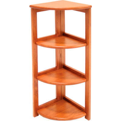 34x12 Corner Flip Flop Bookcase - Cherry